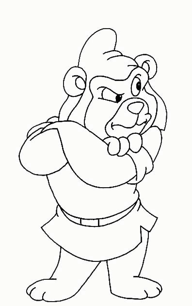 Kolorowanka obrażony gumiś